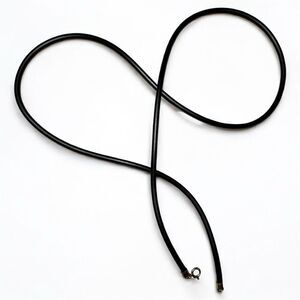 23" Black Cord Necklace - Unisex | 925 Silver
Clasp Minimalist Great for…